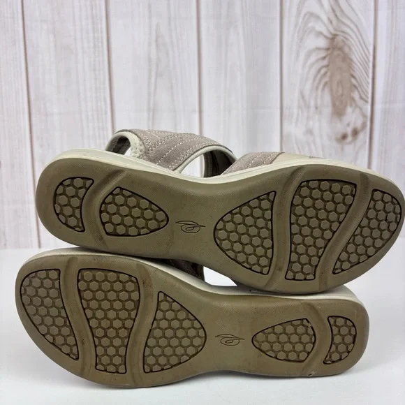 Easy Spirit Highline Leather Sandals Wedge Slip On Slingback Lightweight 10 - Picture 12 of 15